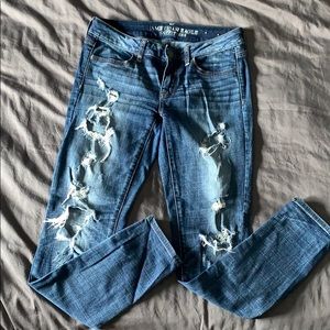 Distressed American Eagle jeans